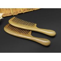 Sandalwood hairbrush - 16 teeth round handle buy in online store 2