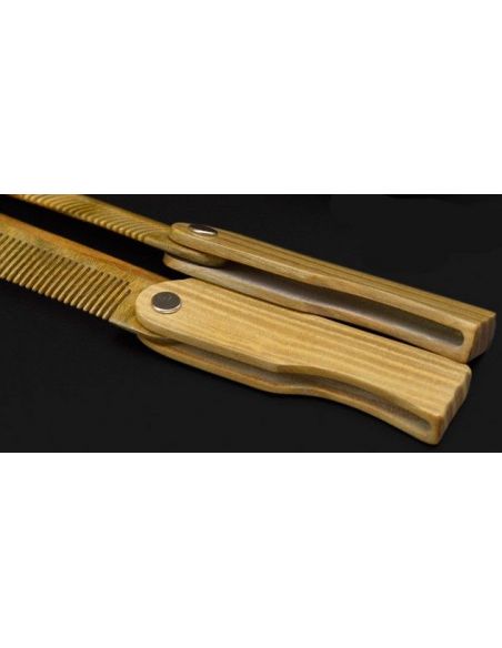 Comb from green sandalwood for hair and beard folding buy in online store Comb from green sandalwood for hair and beard folding buy in online store