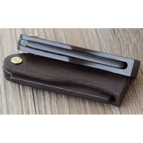 Black sandalwood hairbrush hair and beard folding buy in online store