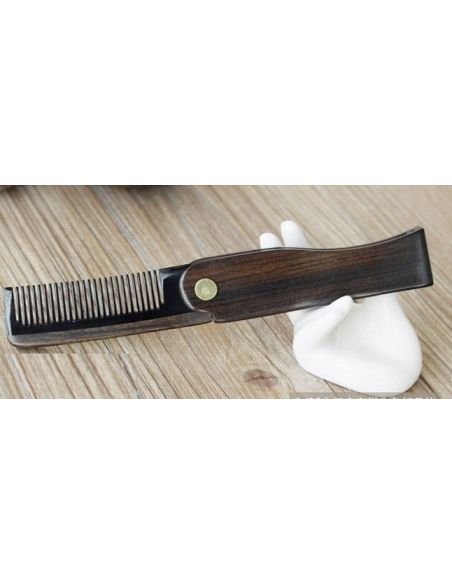 Black sandalwood comb robe buffalo hair and beard folding buy in online store Black sandalwood comb robe buffalo hair and beard folding buy in online store