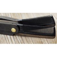 Black sandalwood comb robe buffalo hair and beard folding buy in online store 2