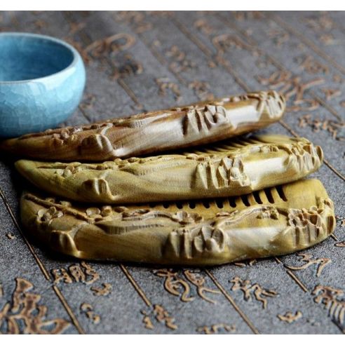 Comb from sandalwood carved buy in online store