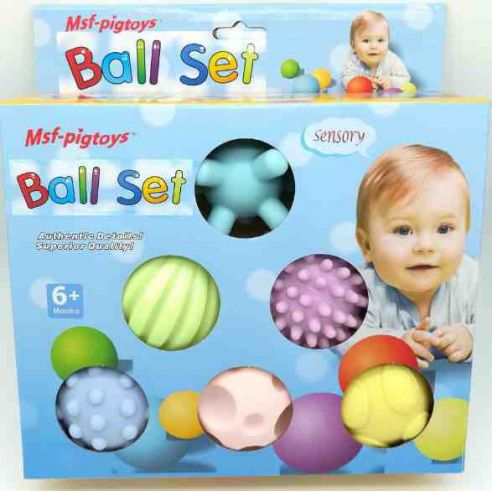 Set of touch tactile balls - Soft Balls Pastel buy in online store