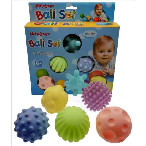 Set of touch tactile balls - Soft Balls Pastel buy in online store