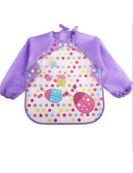 Apron with sleeves - lilac buy in online store