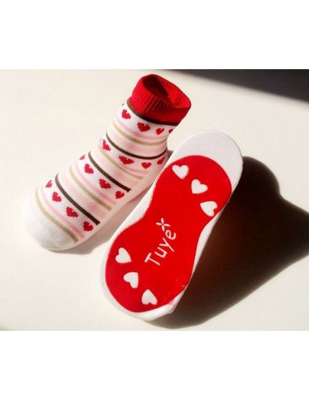 Baby socks with anti-slip sole size 24 months - hearts buy in online store Baby socks with anti-slip sole size 24 months - hearts buy in online store