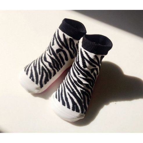 Baby socks with anti-slip sole size 24 months - zebra buy in online store