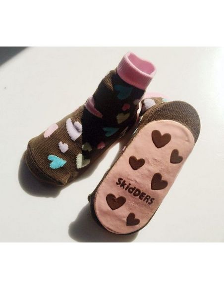 Baby socks with anti-slip sole size 18 months - brown buy in online store Baby socks with anti-slip sole size 18 months - brown buy in online store
