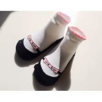 Baby socks with anti-slip sole size 24 months - black shoes buy in online store 2