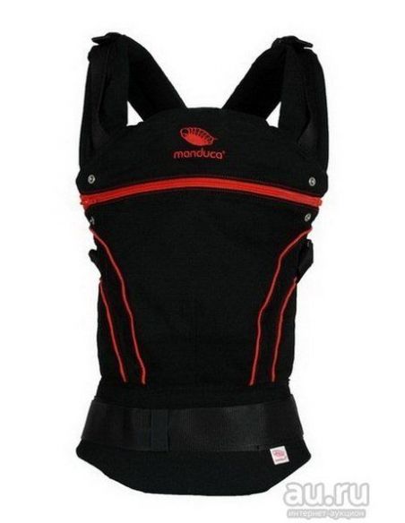 Ergo-backpack Manduca - black with red buy in online store