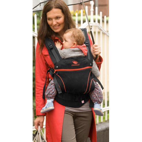 Ergo-backpack Manduca - black with red buy in online store