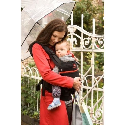 Ergo-backpack Manduca - black with red buy in online store