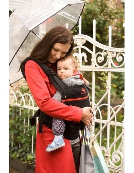 Ergo-backpack Manduca - black with red buy in online store