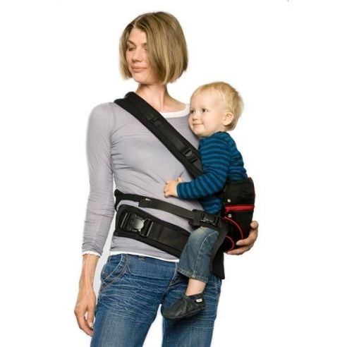 Ergo-backpack Manduca - black with red buy in online store