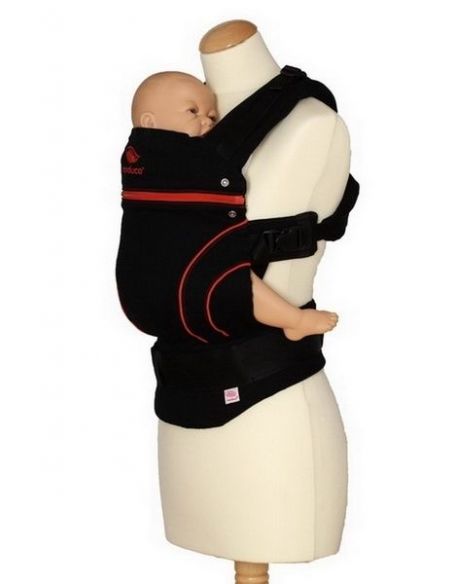 Ergo-backpack Manduca - black with red buy in online store
