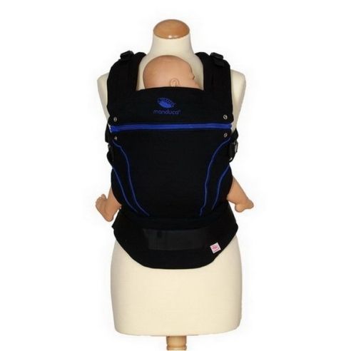 Ergo-backpack Manduca - black with blue buy in online store