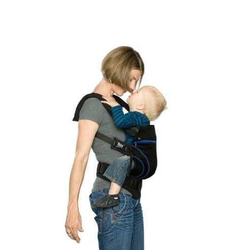 Ergo-backpack Manduca - black with blue buy in online store