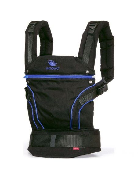 Ergo-backpack Manduca - black with blue buy in online store