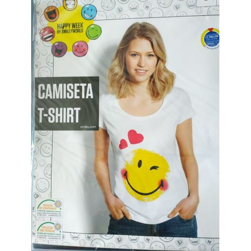 Esmara Happy Week White T-shirt - s buy in online store