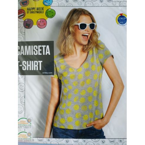 T-shirt Esmara Happy Week Gray - L buy in online store