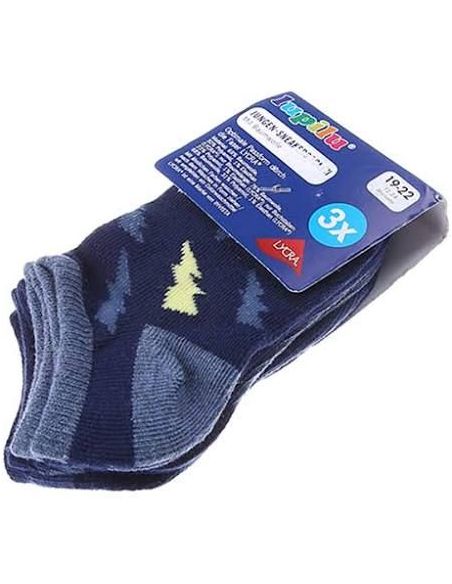 Socks Lupilu Blue 3pcs Size 27-30 buy in online store