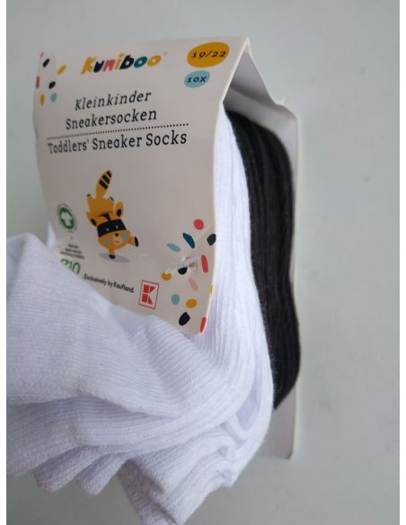Kuniboo socks black and white 10pcs size 19/22 buy in online store