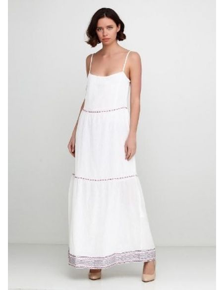 Cotton Sarafan Esmara - White buy in online store Cotton Sarafan Esmara - White buy in online store