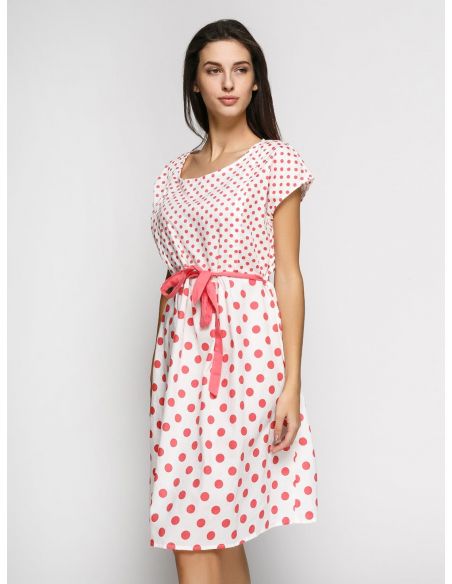 Dress for pregnant and nursing Esmara Red peas buy in online store