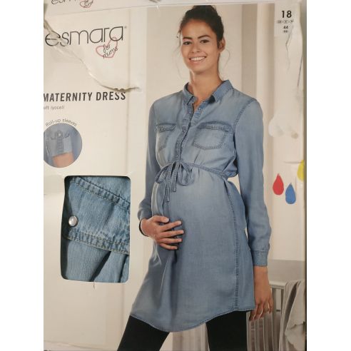 Dress for pregnant women and feeding Esmara - Blue Size 44 buy in online store
