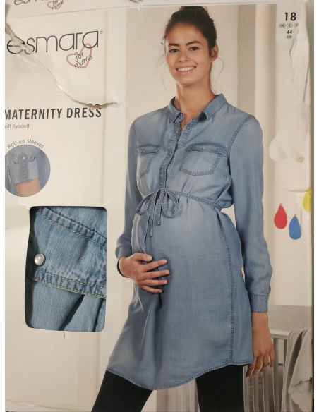 Dress for pregnant women and feeding Esmara - Blue Size 44 buy in online store