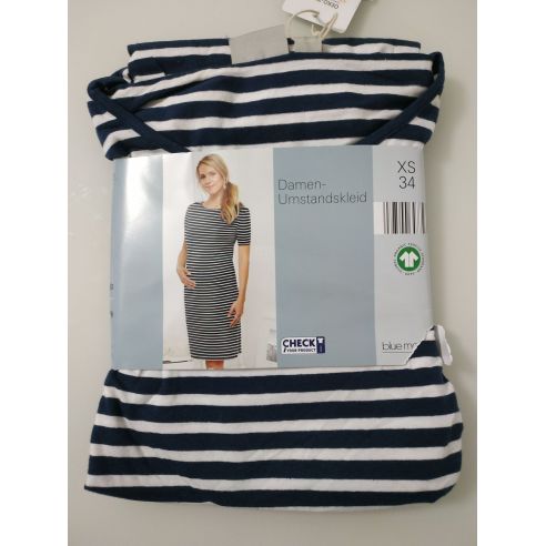 Pregnant Dress Blue Motion - Striped Blue buy in online store