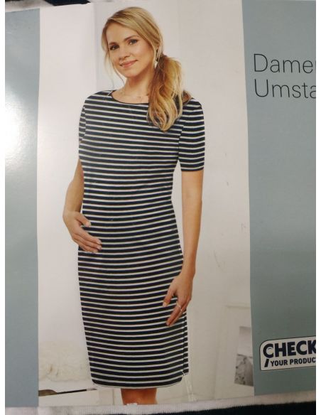 Pregnant Dress Blue Motion - Striped Blue buy in online store Pregnant Dress Blue Motion - Striped Blue buy in online store