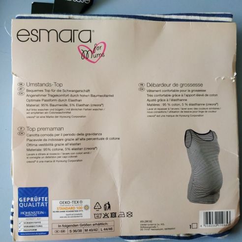 T-shirt for pregnant women Esmara - Stripe 36/38 buy in online store