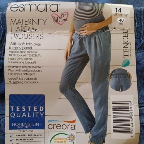 Cotton pants for pregnant women Esmara - blue 40 buy in online store