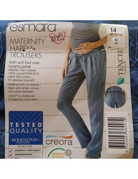 Cotton pants for pregnant women Esmara - blue 40 buy in online store Cotton pants for pregnant women Esmara - blue 40 buy in online store