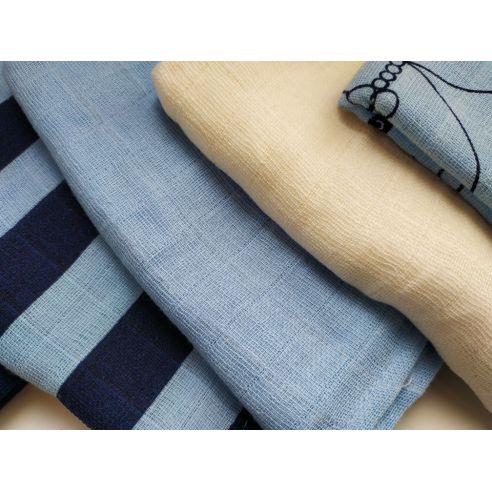 Multi-layered gauze Lupilu cotton 76 * 76 (5pcs) - a set of bear buy in online store