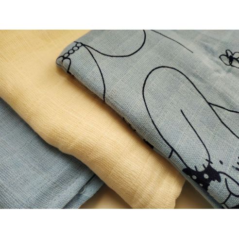 Multi-layered gauze Lupilu cotton 76 * 76 (5pcs) - a set of bear buy in online store