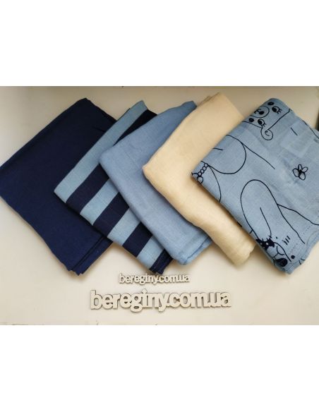 Multi-layered gauze Lupilu cotton 76 * 76 (5pcs) - a set of bear buy in online store