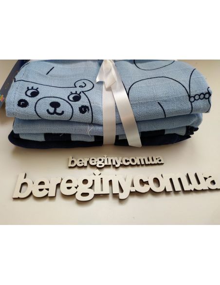 Multi-layered gauze Lupilu cotton 76 * 76 (5pcs) - a set of bear buy in online store