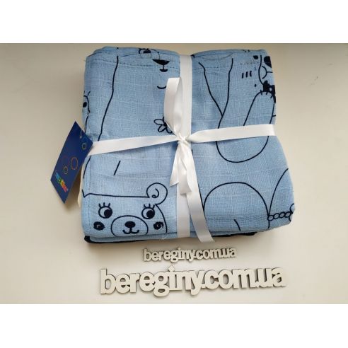 Multi-layered gauze Lupilu cotton 76 * 76 (5pcs) - a set of bear buy in online store