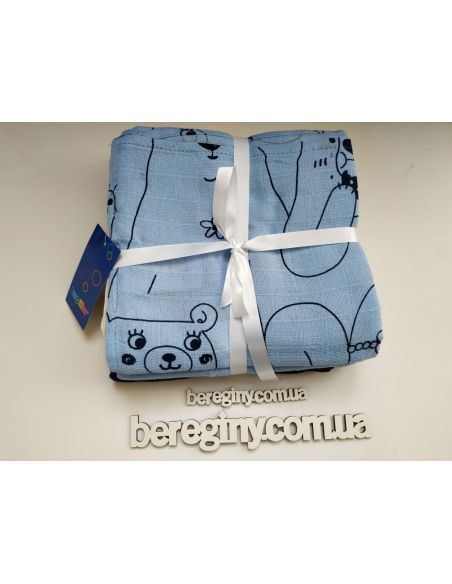 Multi-layered gauze Lupilu cotton 76 * 76 (5pcs) - a set of bear buy in online store