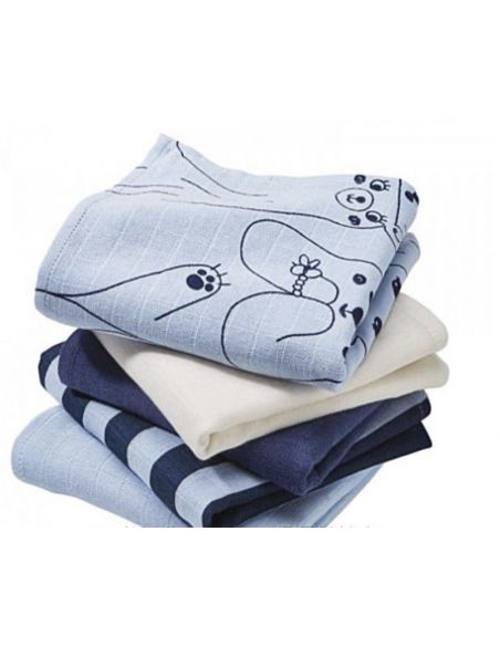 Multi-layered gauze Lupilu cotton 76 * 76 (5pcs) - a set of bear buy in online store