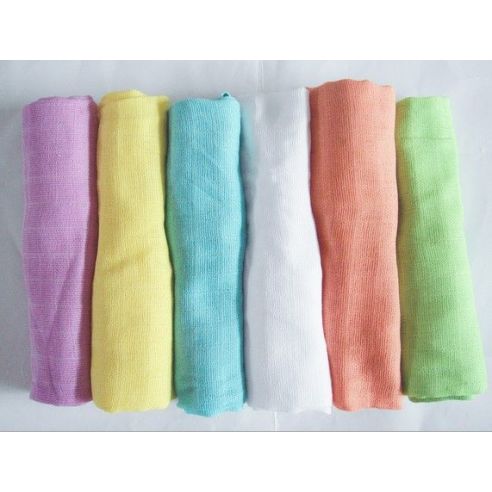 Multilayer gauze of cotton 60 * 60 (6pcs) - set of color buy in online store