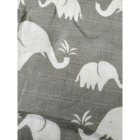 Garloy Muslin Diaper Double 120 * 120 - Elephants buy in online store 2