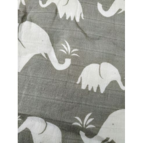 Garloy Muslin Diaper Double 120 * 120 - Elephants buy in online store