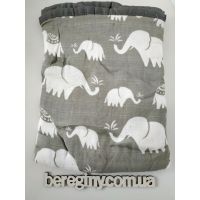 Garloy Muslin Diaper Double 120 * 120 - Elephants buy in online store
