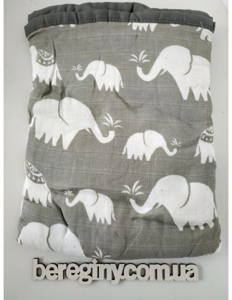 Garloy Muslin Diaper Double 120 * 120 - Elephants buy in online store Garloy Muslin Diaper Double 120 * 120 - Elephants buy in online store