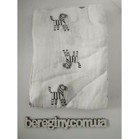 Gauze Muslin Diaper 120 * 120 - Zebra buy in online store