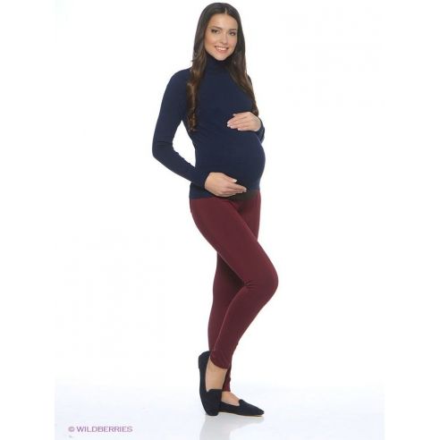Leggings, leggings for pregnant women Esmara - burgundy L 44/46 buy in online store
