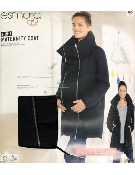 Esmara 3B1 coat for pregnant and Slingokurtka - size 42 black buy in online store